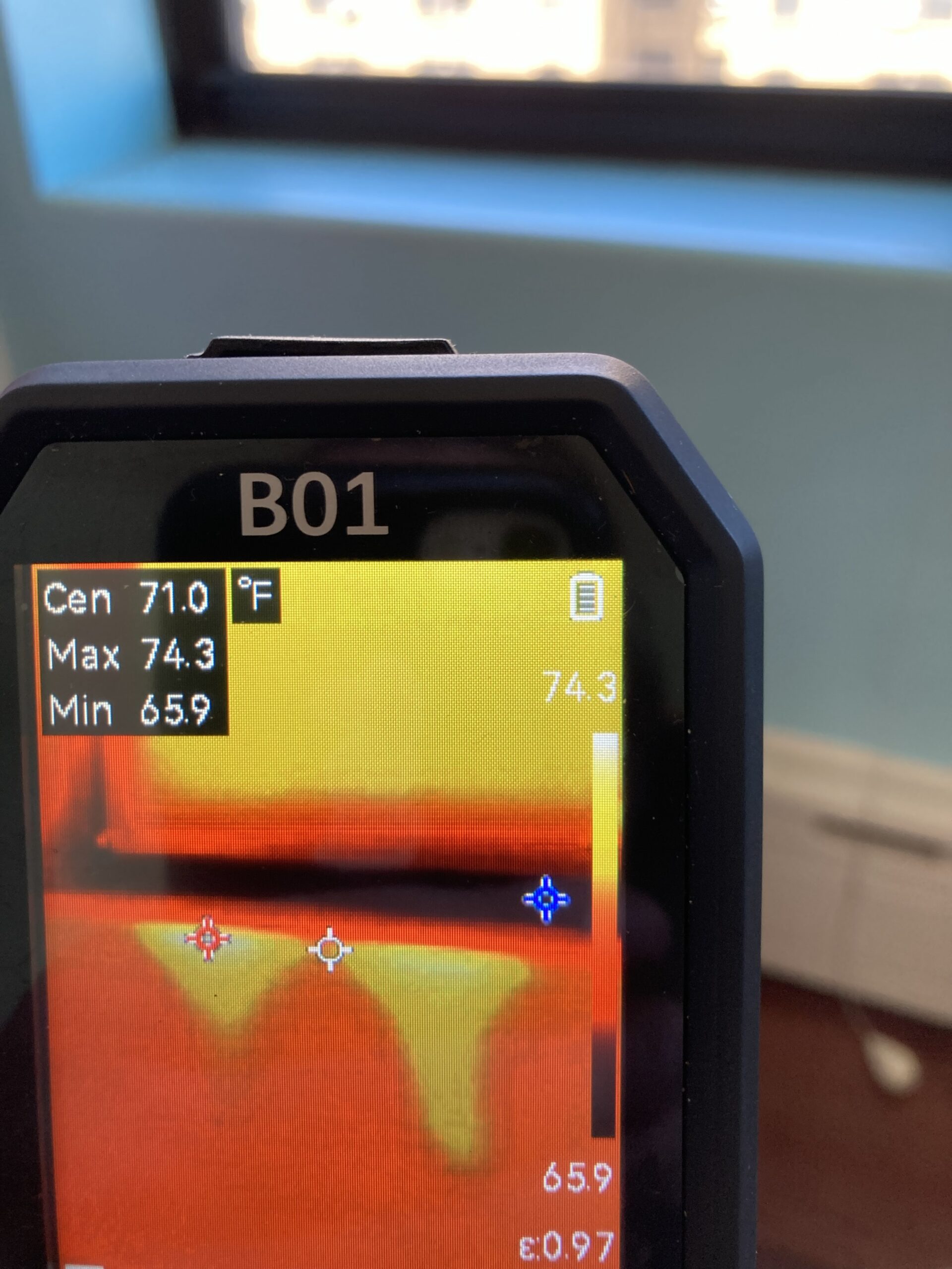 Thermal imaging during a home inspection